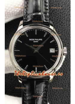 Patek Philippe Calatrava 5227G-001 Dial Negro Réplica Suizo a Espejo 1:1 Caja Acero