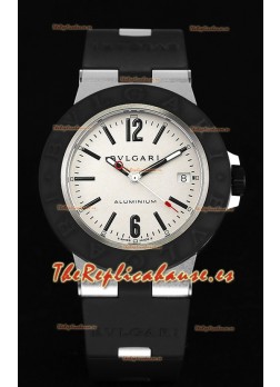 Bvlgari Aluminum Réplica Suizo a Espejo 1:1 - Dial Blanco