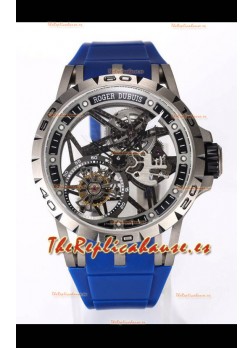 Roger Dubuis Excalibur Spider Flying Tourbillon Skeleton Caja Titanio 45MM Reloj Réplica Suizo a Espejo 1:1